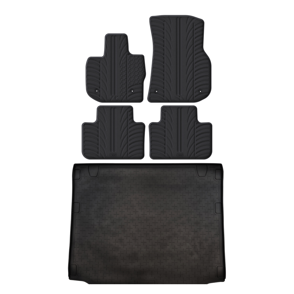 Travall Bundles BMW iX3 Rubber Boot Liner e Car Mats 2018-2024