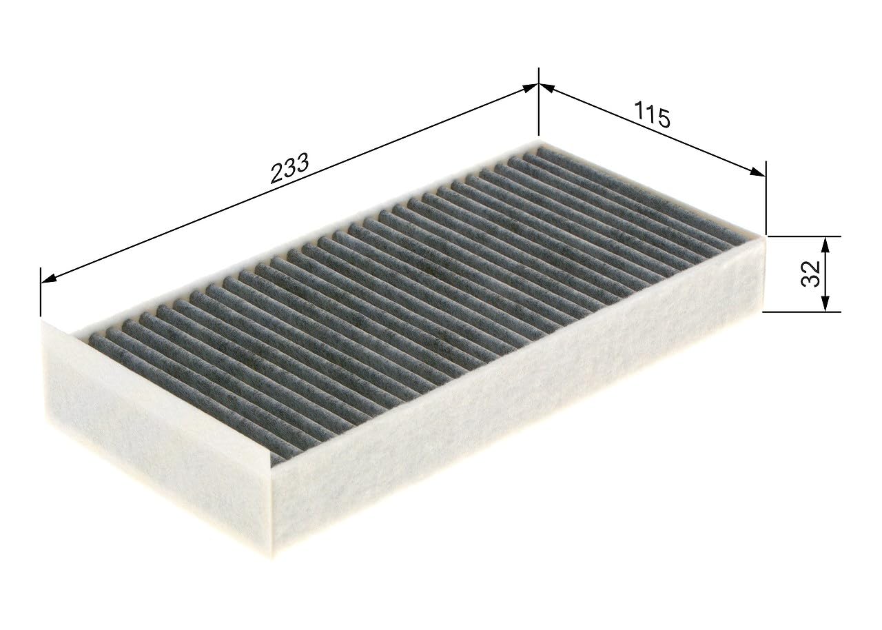 Bosch HCP Filtri 1987435582 filtro abitacolo carboni attivi 2 pezzi