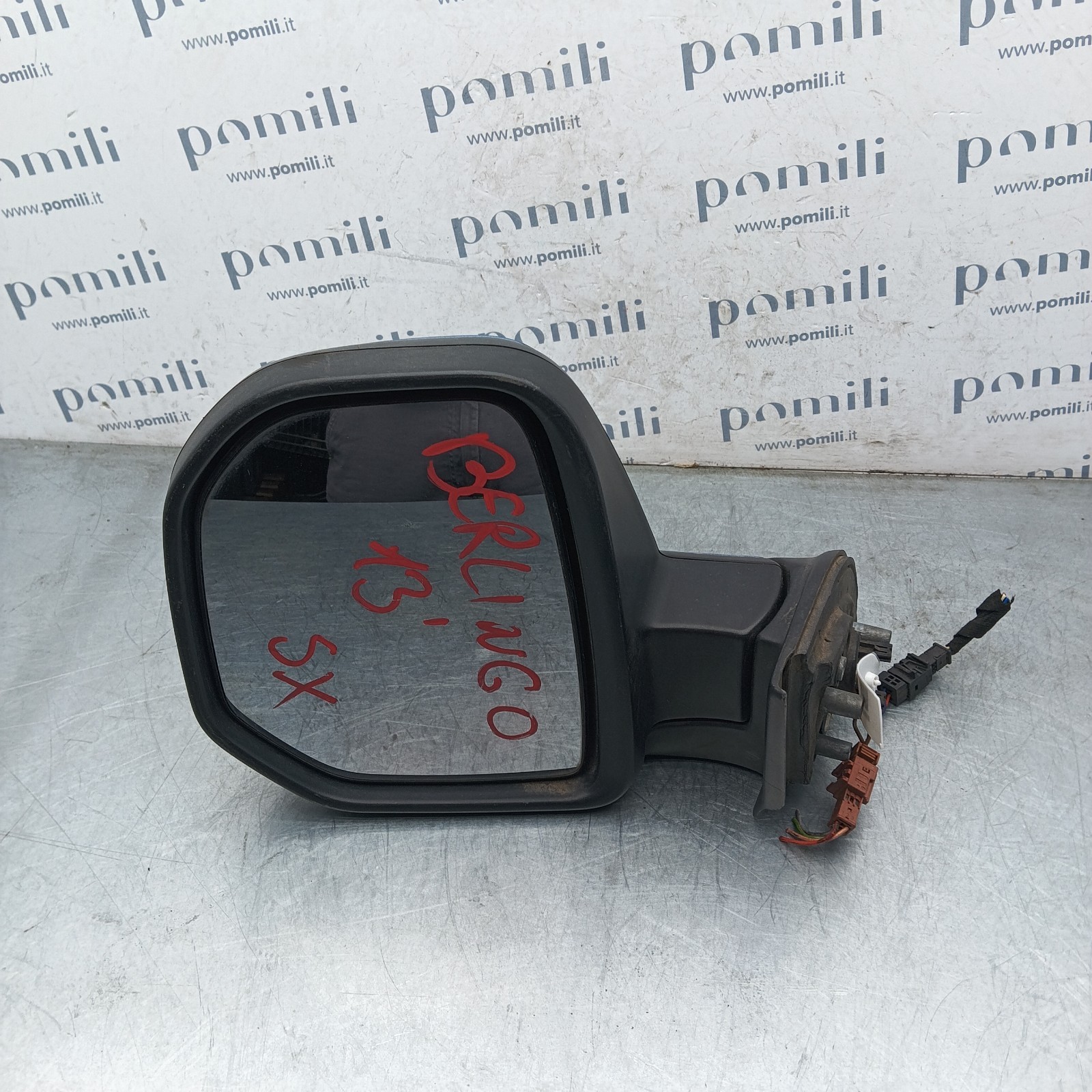 Pomili Cristalli Citroën Berlingo 96813743XT specchietto sinistro 5 pin usato