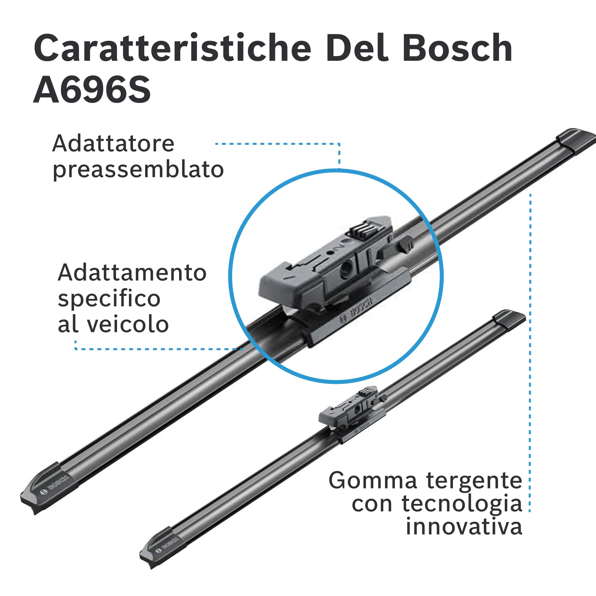 Bosch Aerotwin A696S 3397007696 spazzole tergicristallo 550/450 mm