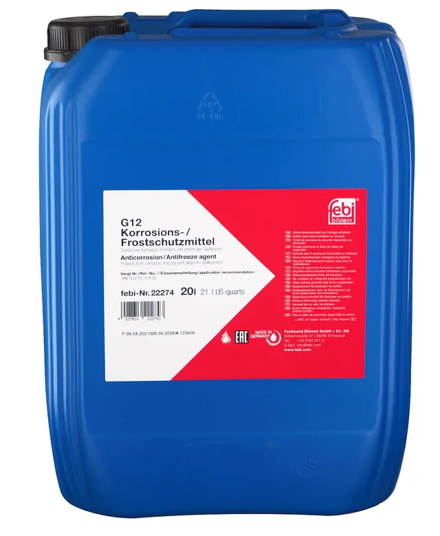 febi Fluidi 22274 antigelo 20 L rosso concentrato