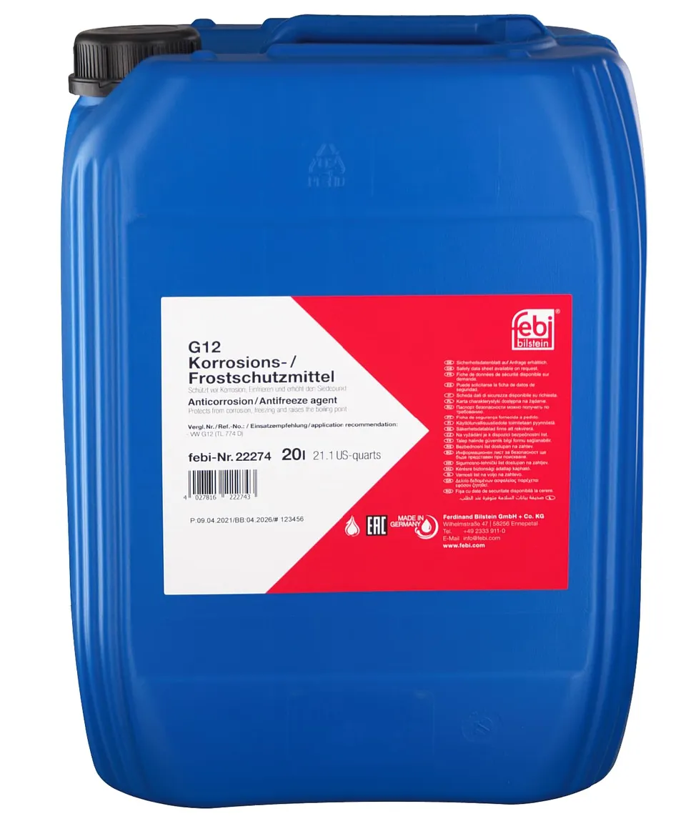 febi Fluidi 22274 antigelo 20 L rosso concentrato