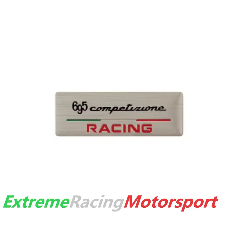 Xtreme Racing Decorazioni Auto e Adesivi 695 Competizione Racing stemma interno alluminio silver