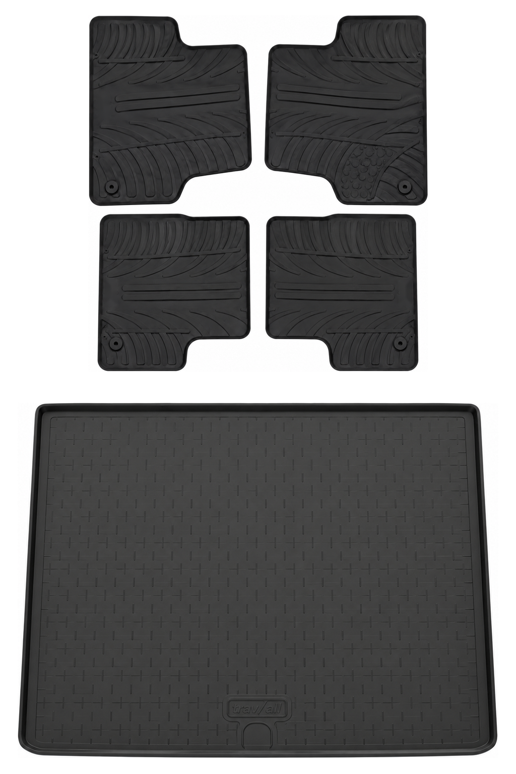 Travall Bundles Vauxhall Astra tappetini e vasca baule in gomma 2010-2015
