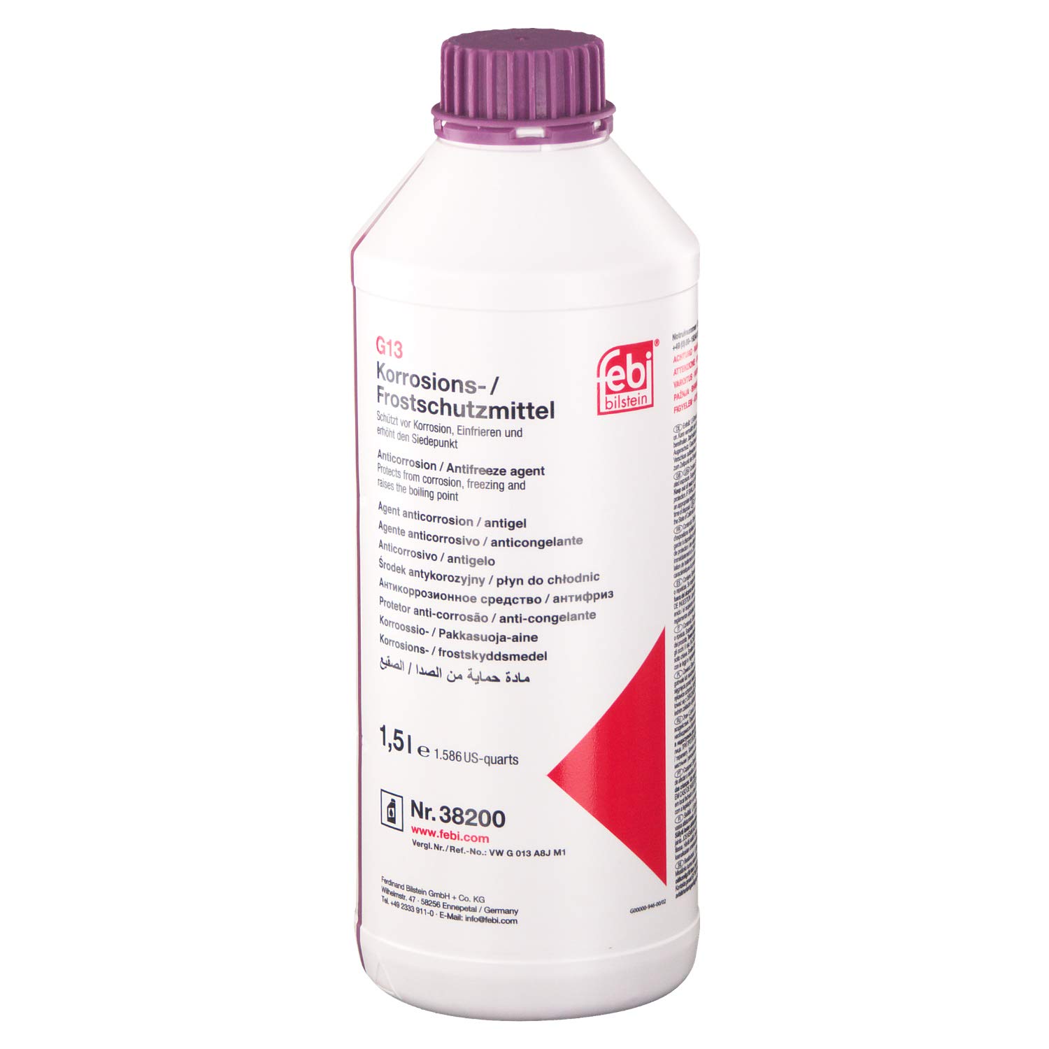 Bilstein Fluidi 38200 antigelo G13 1,5 l concentrato viola
