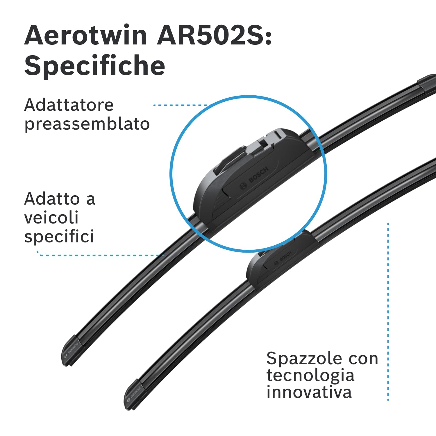 Bosch HCP Spazzole tergicristallo 3397118995 Aerotwin 500 450 mm