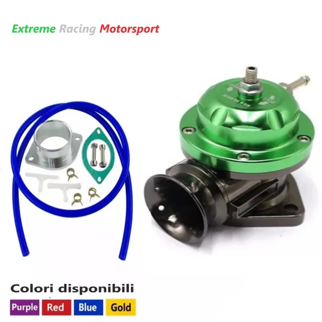 Xtreme Racing Impianto Carburante e Regolatori di Pressione Valvola Pop Off ERM RS Verde Regolabile