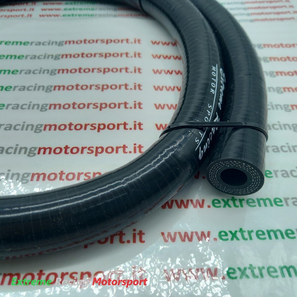 Xtreme Racing Impianto Carburante e Regolatori di Pressione Tubo siliconico racing 8 mm nero 1 m rinforzato
