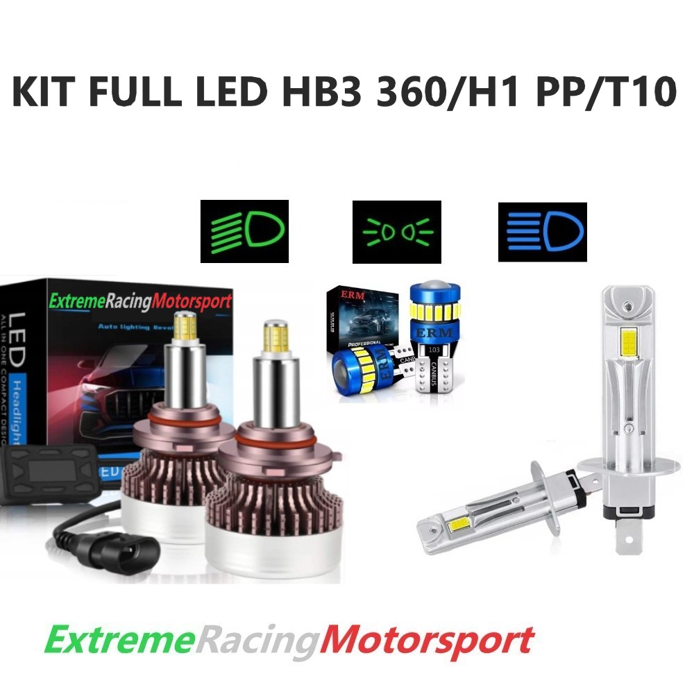 Xtreme Racing Kit Illuminazione LED T10/HB3 9005 360°/H1 PP 6000K