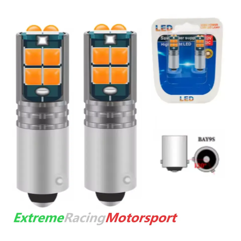 Xtreme Racing Lampadine LED ERM H21W BAY9S lampadine frecce arancioni 2 pezzi
