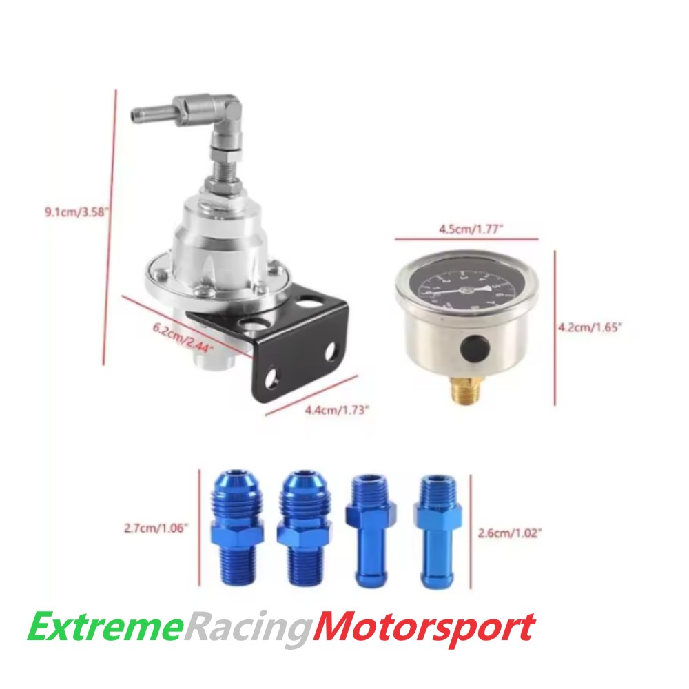 Xtreme Racing Impianto Carburante Regolatore Pressione Benzina TITANIUM