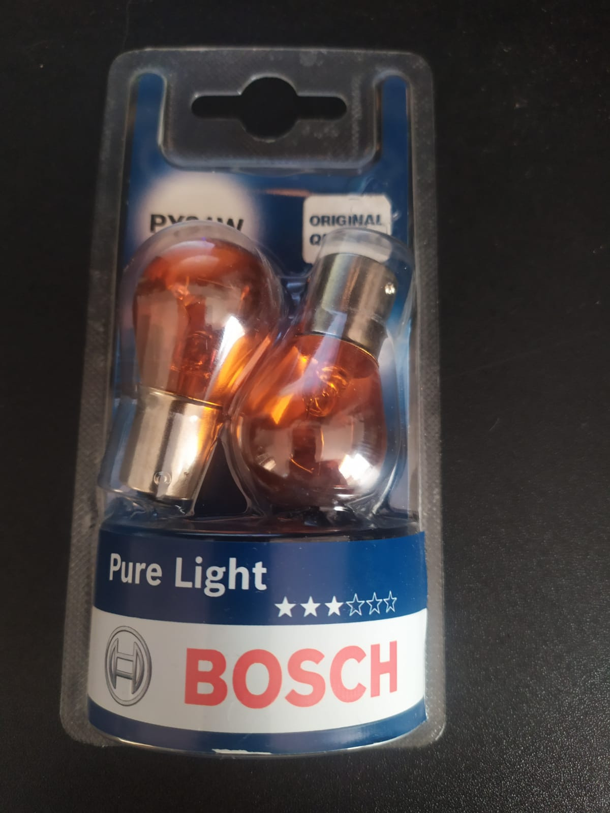 Bosch Lampadine e illuminazione PY21W Pure Light alogene ambra 2 pezzi