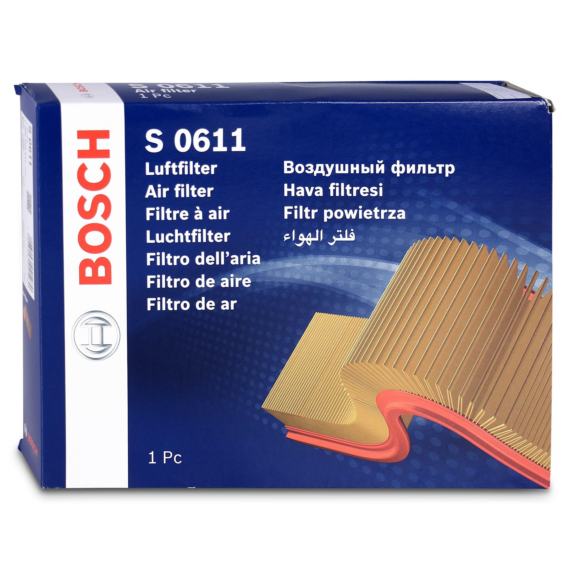 Bosch HCP Filtri F026400611 filtro aria elemento 271x218x30 mm