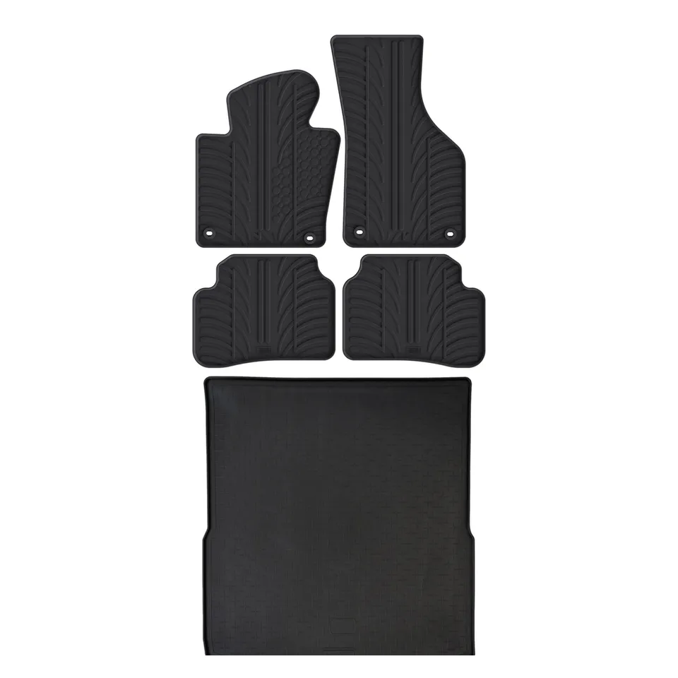 Travall Bundles VW Passat tappetini e vasca baule in gomma 2005-2010