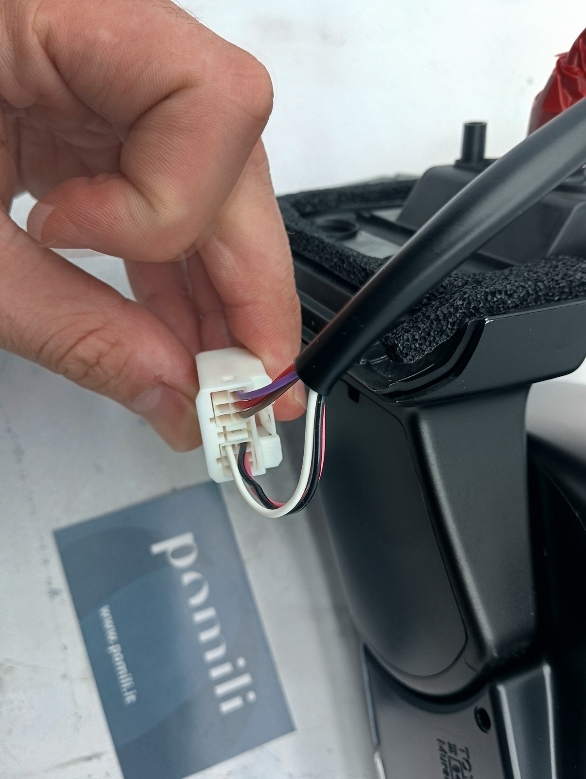 Pomili Cristalli Prius 3ª serie specchietto destro blu metallizzato