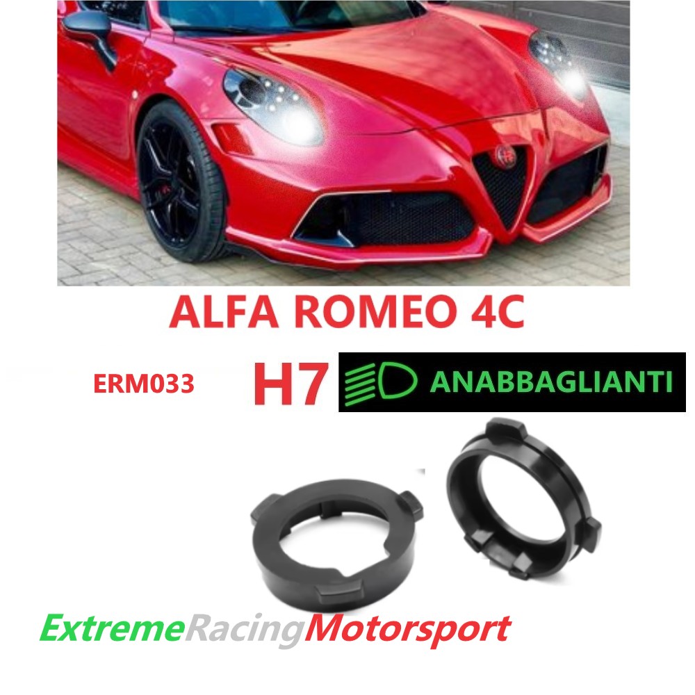 Xtreme Racing Accessori per Illuminazione LED ERM033 adattatori H7 Alfa Romeo 4C