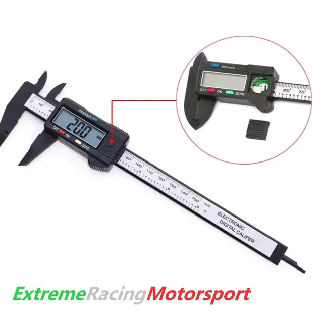 Xtreme Racing Impianto Carburante e Regolatori di Pressione Calibro elettronico 0-200 mm