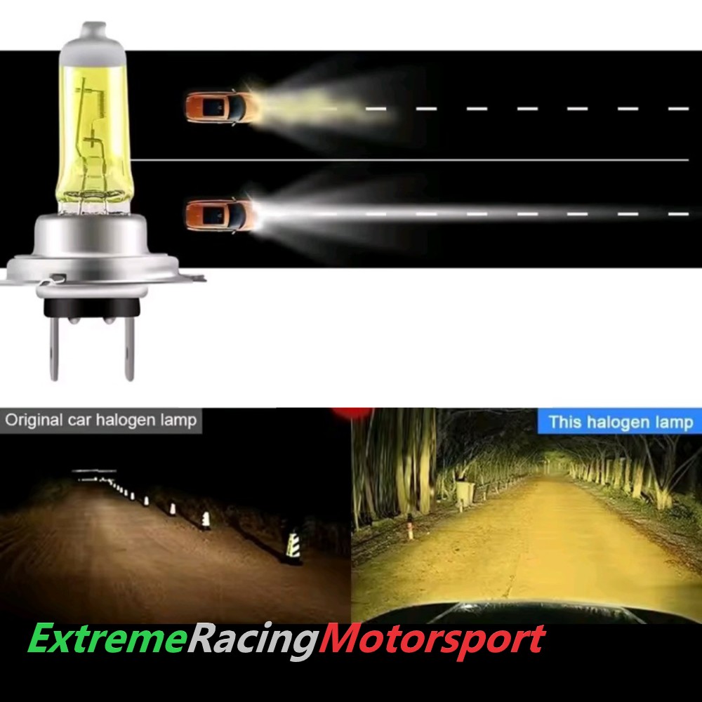 Xtreme Racing Lampadine LED Lampade Alogene Yellow 3000K H1 coppia gialle
