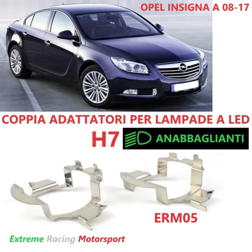 Xtreme Racing Accessori per Illuminazione LED ERM005 adattatori H7 Opel Insignia A coppia