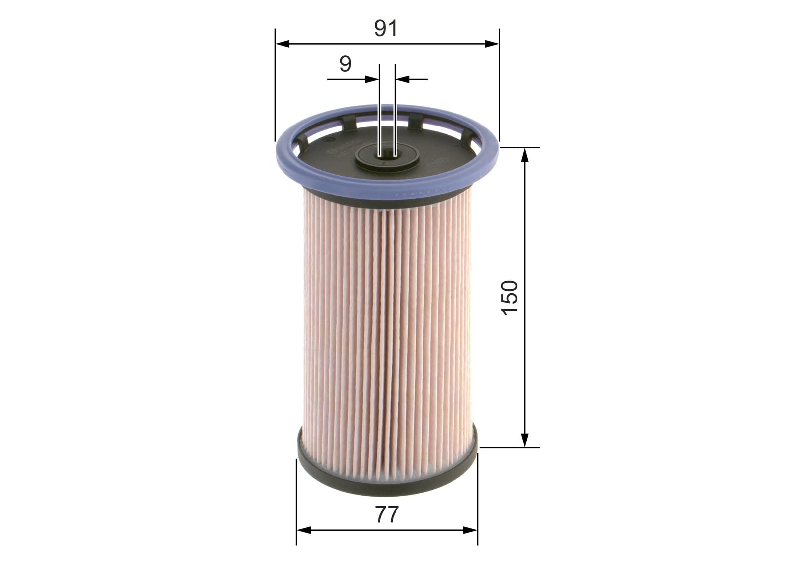 Bosch Filtro carburante 1457070014 elemento filtrante