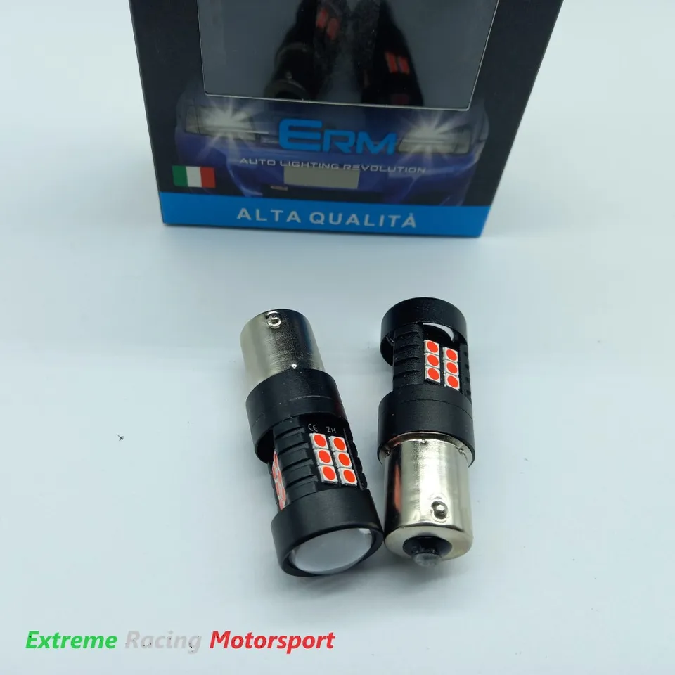 Xtreme Racing Lampadine LED BA15S P21W luci STOP coppia rosse CANBUS
