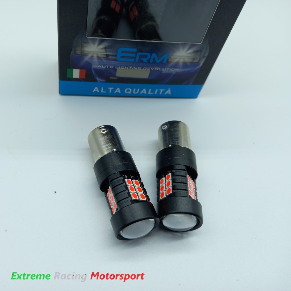 Xtreme Racing Lampadine LED BA15S P21W luci STOP coppia rosse CANBUS