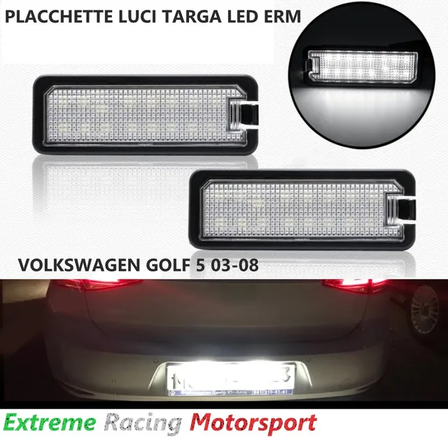 Xtreme Racing Accessori per Illuminazione LED ERM PLLED Volkswagen Golf V 03-08 luci targa bianche
