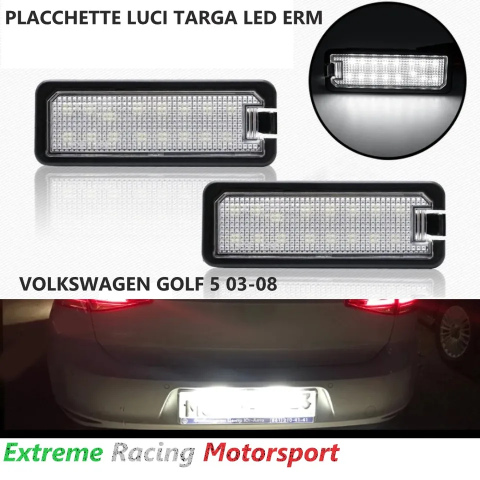 Xtreme Racing Accessori per Illuminazione LED ERM PLLED Volkswagen Golf V 03-08 luci targa bianche