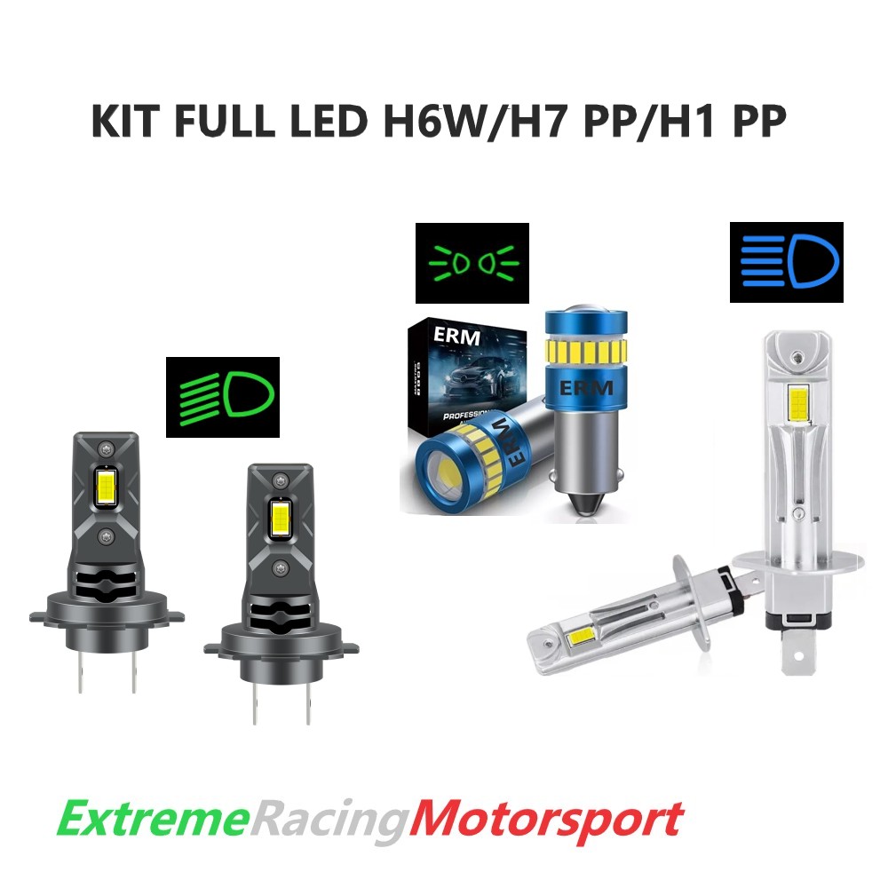 Xtreme Racing Kit Illuminazione LED H6W H7 H1 lampade Full LED 6000K CANBUS