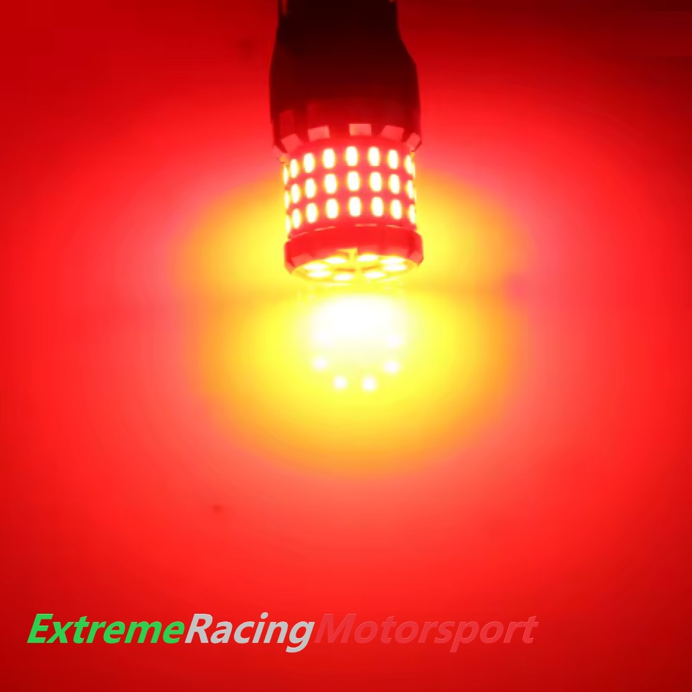 Xtreme Racing Lampadine LED ERM F62 T25 3157 P27/7W rosse coppia retronebbia
