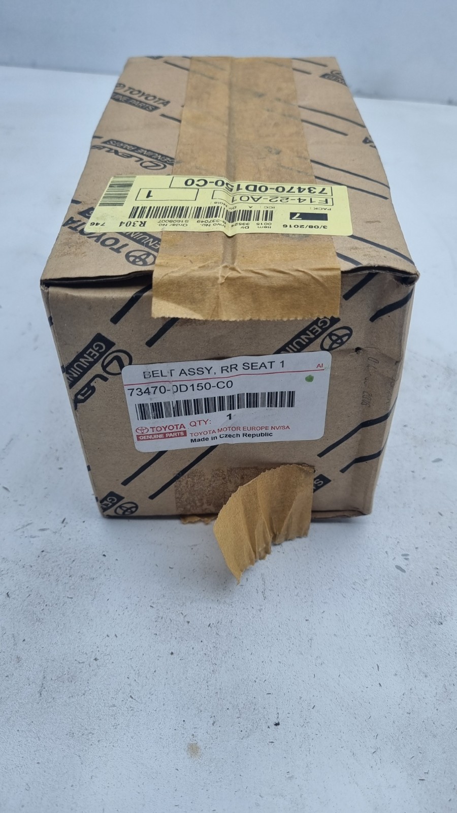 Pomili Dispositivi di sicurezza fibbia cintura Toyota Yaris III 73470-0D150-C0