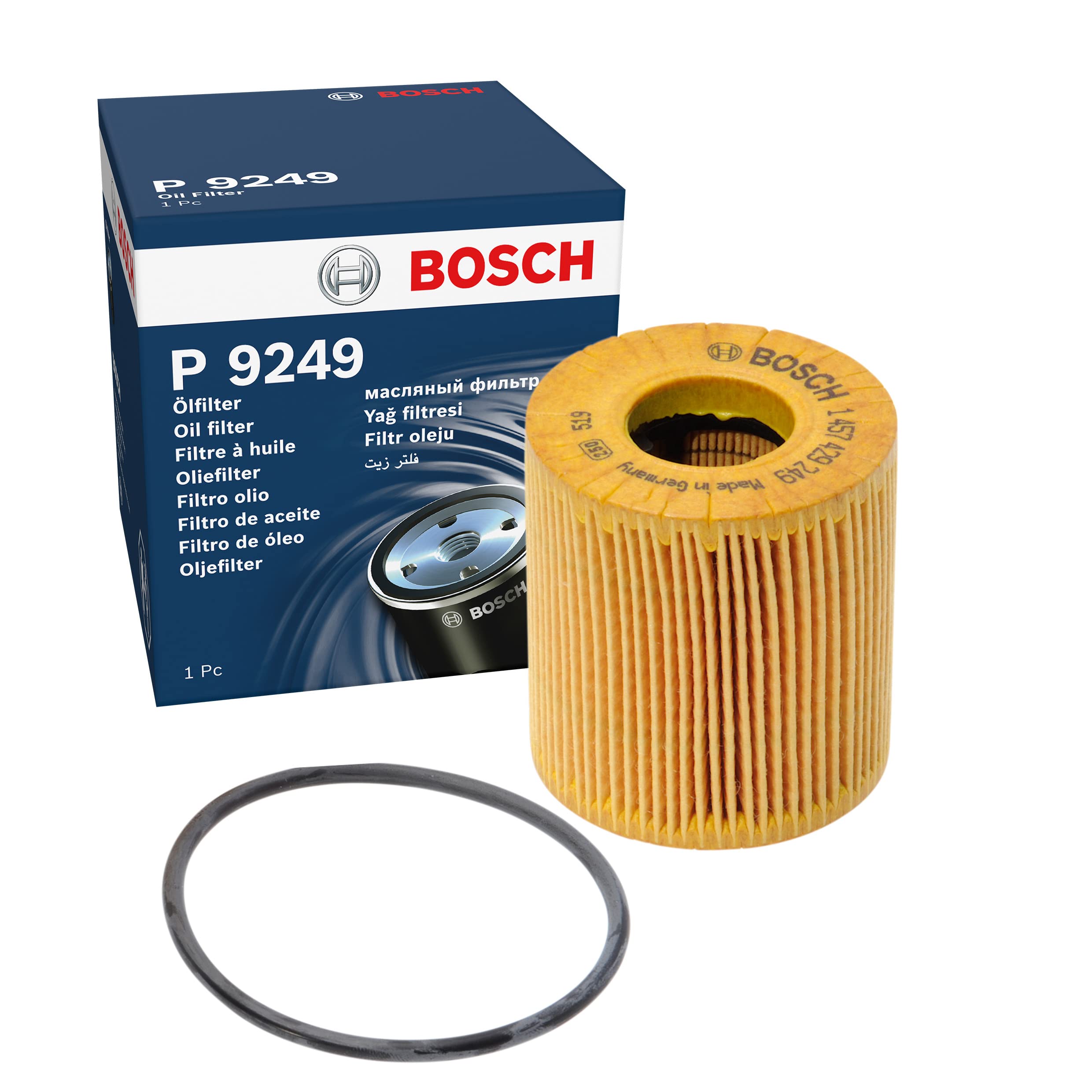 Bosch 1457429249 filtro olio motore elemento filtrante