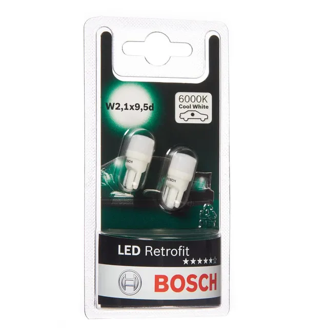 Bosch HCP Lampadine e illuminazione 1987301505 lampadina W5W LED 6000K