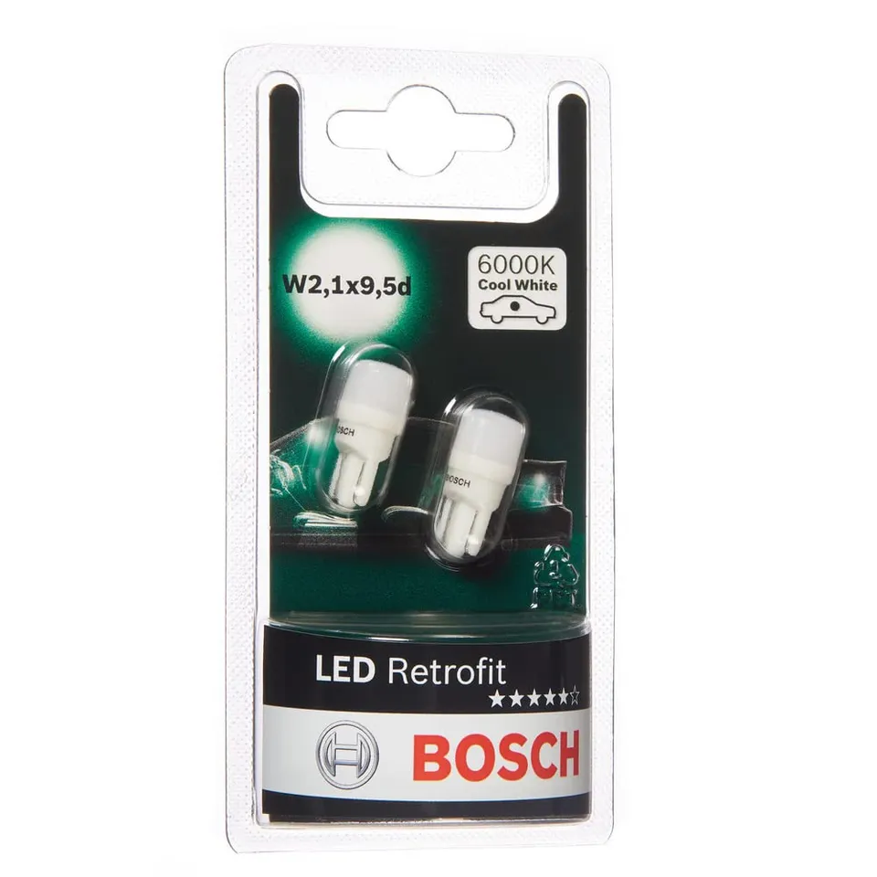 Bosch HCP Lampadine e illuminazione 1987301505 lampadina W5W LED 6000K