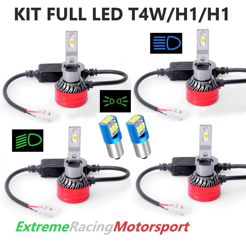 Xtreme Racing Kit Illuminazione LED FULL LED T4W H1 H1 kit lampade 12 V 6000 K