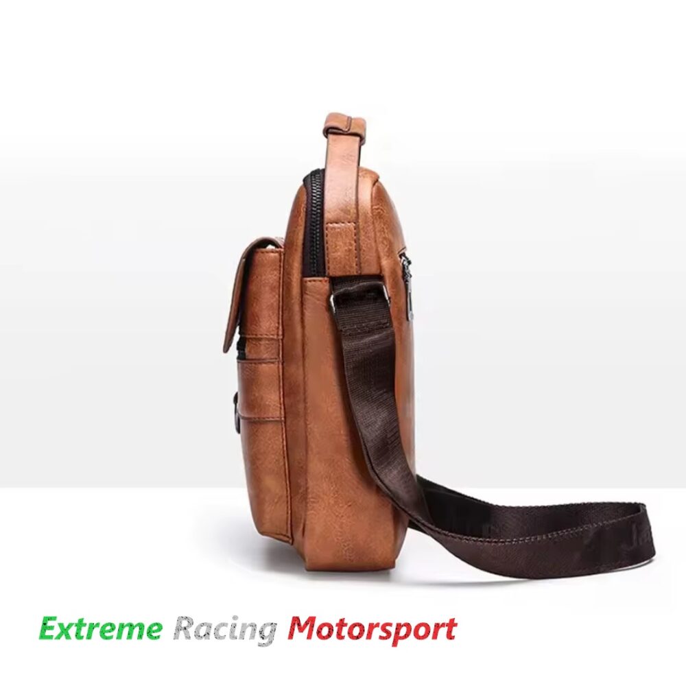 Xtreme Racing Portafogli e Articoli in Ecopelle borsello uomo marrone 26 cm capiente