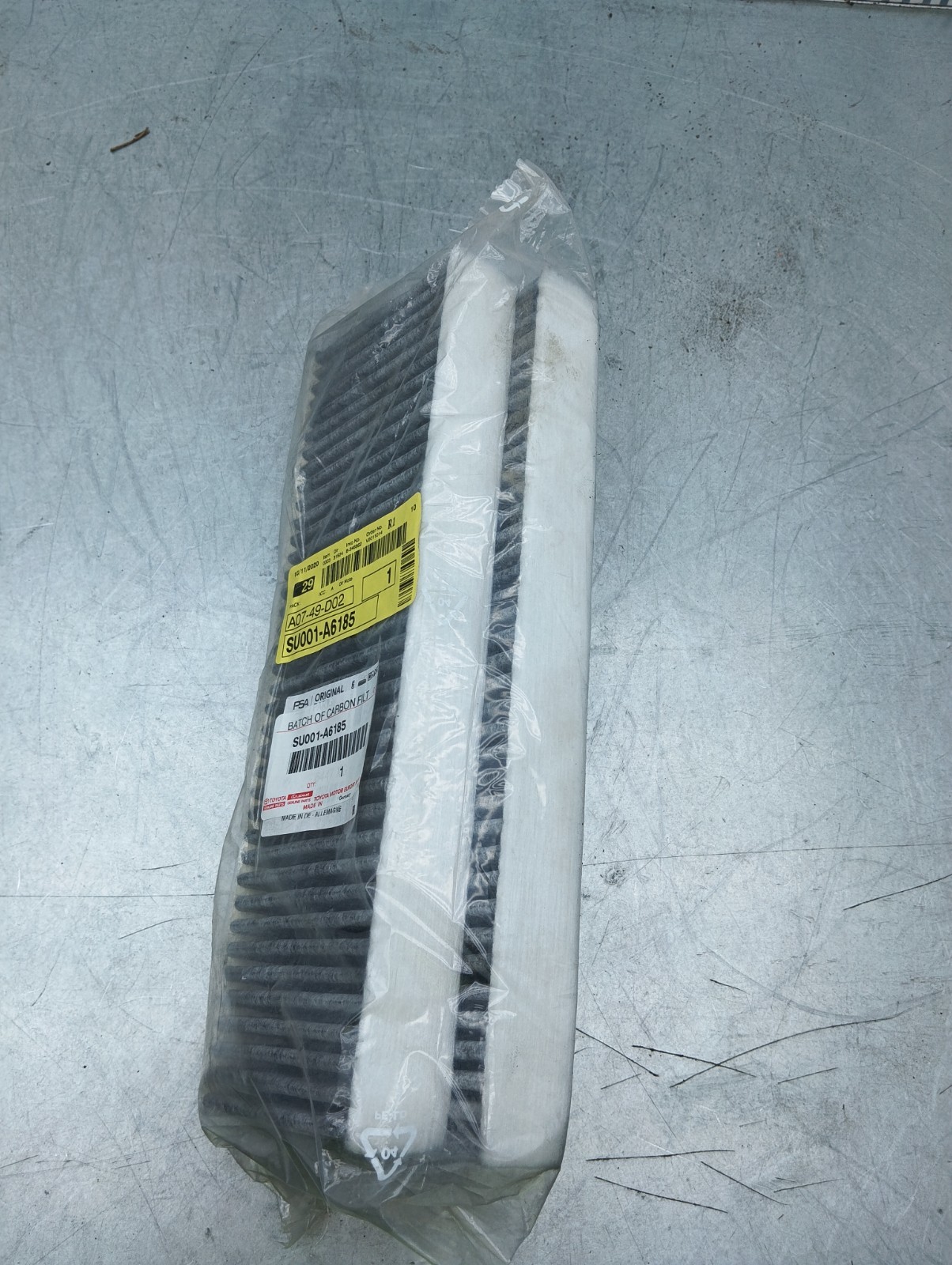 Pomili Climatizzazione Filtro abitacolo carbone attivo Toyota Proace/City (2013-2024) SU001-A6185 filtro carbone attivo