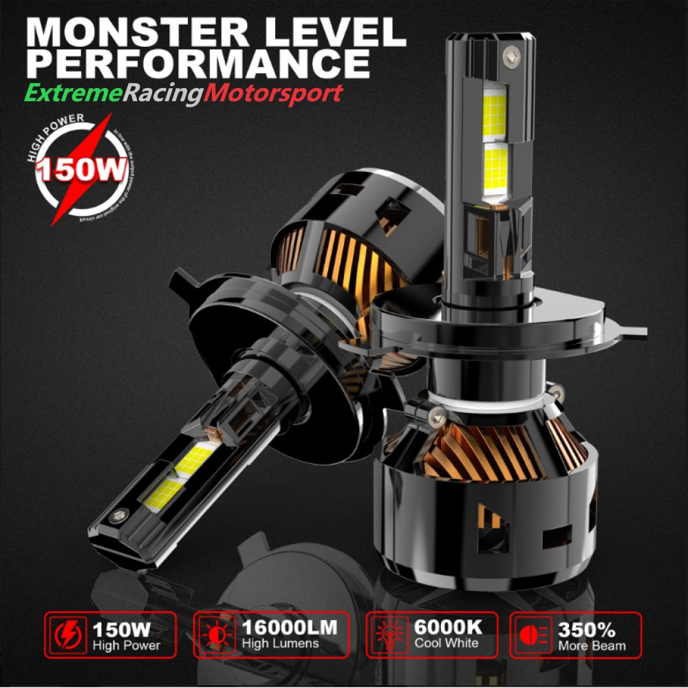 Xtreme Racing Lampadine LED ERM R40 H4 300W coppia 6000K CANBUS