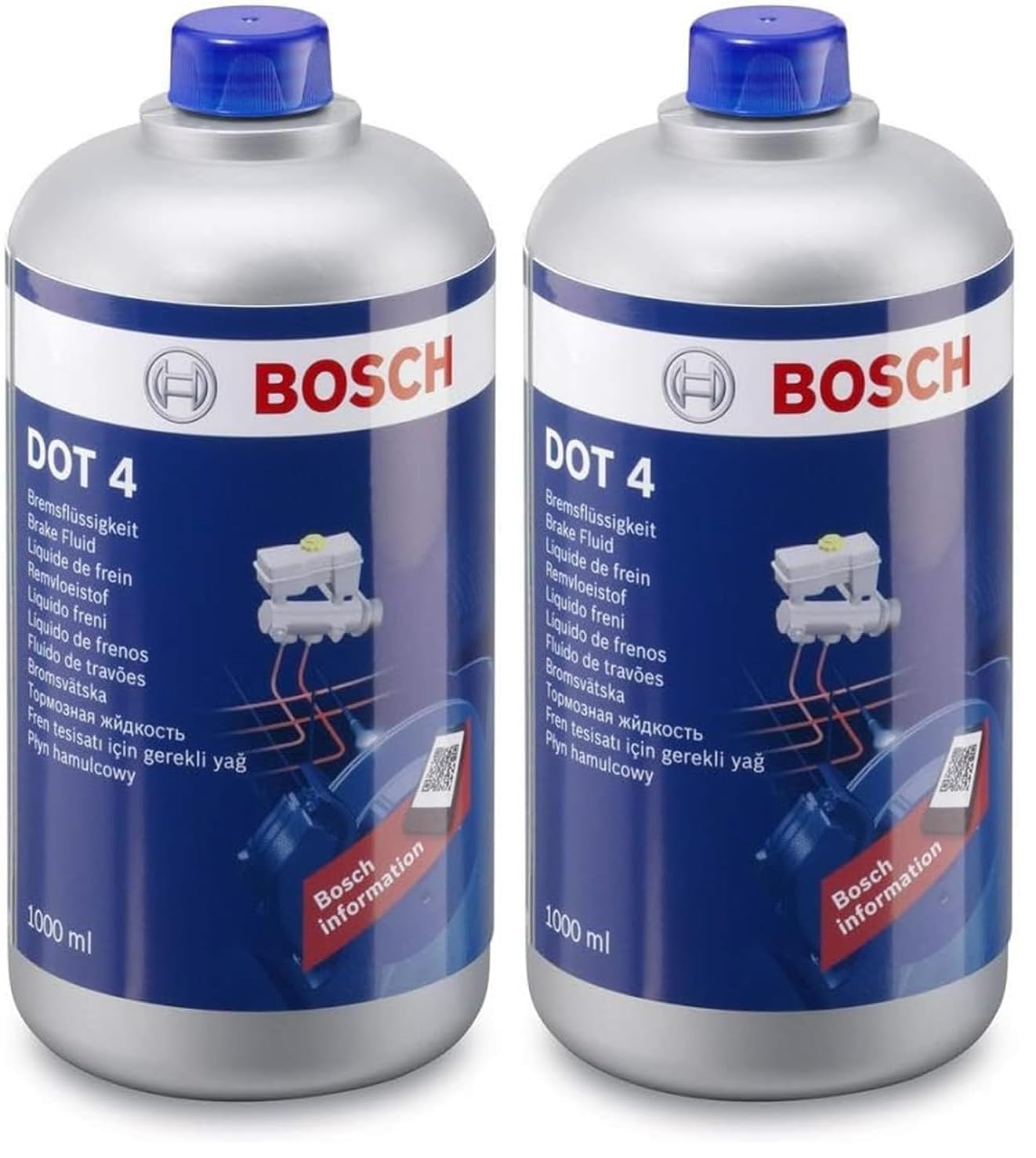 Bosch Sistema frenante liquido freni DOT 4, 500 ml, ABS