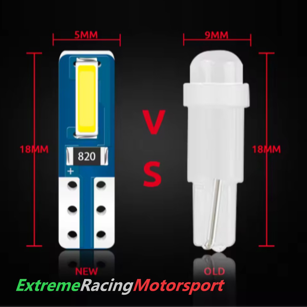 Xtreme Racing Lampadine LED ERM T5 5 chip LED viola 12 V per strumentazione