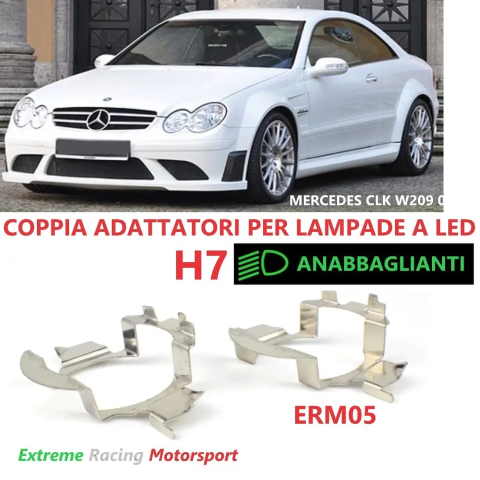 Xtreme Racing Accessori per Illuminazione LED ERM005 adattatori H7 CLK W209