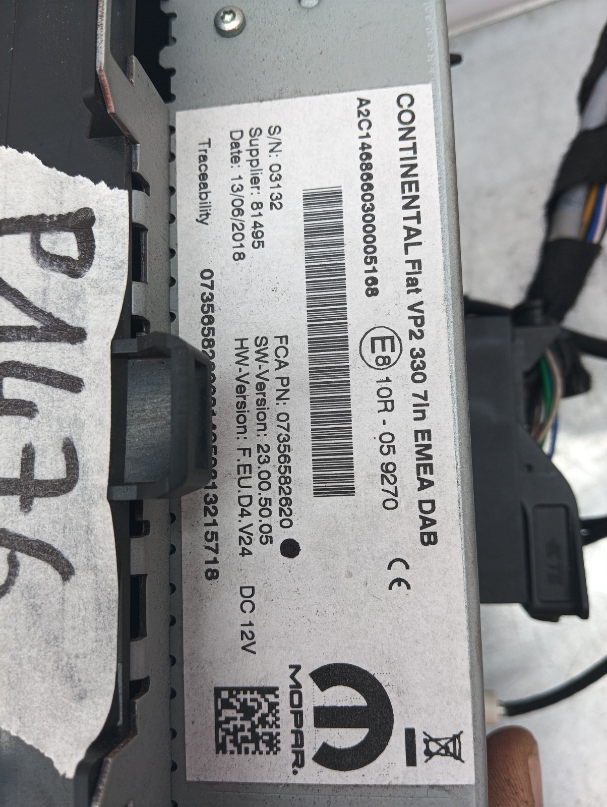 Pomili Elettronica/batteria ibride Display multifunzione Fiat 500L (2017+) 07356582620 display usato