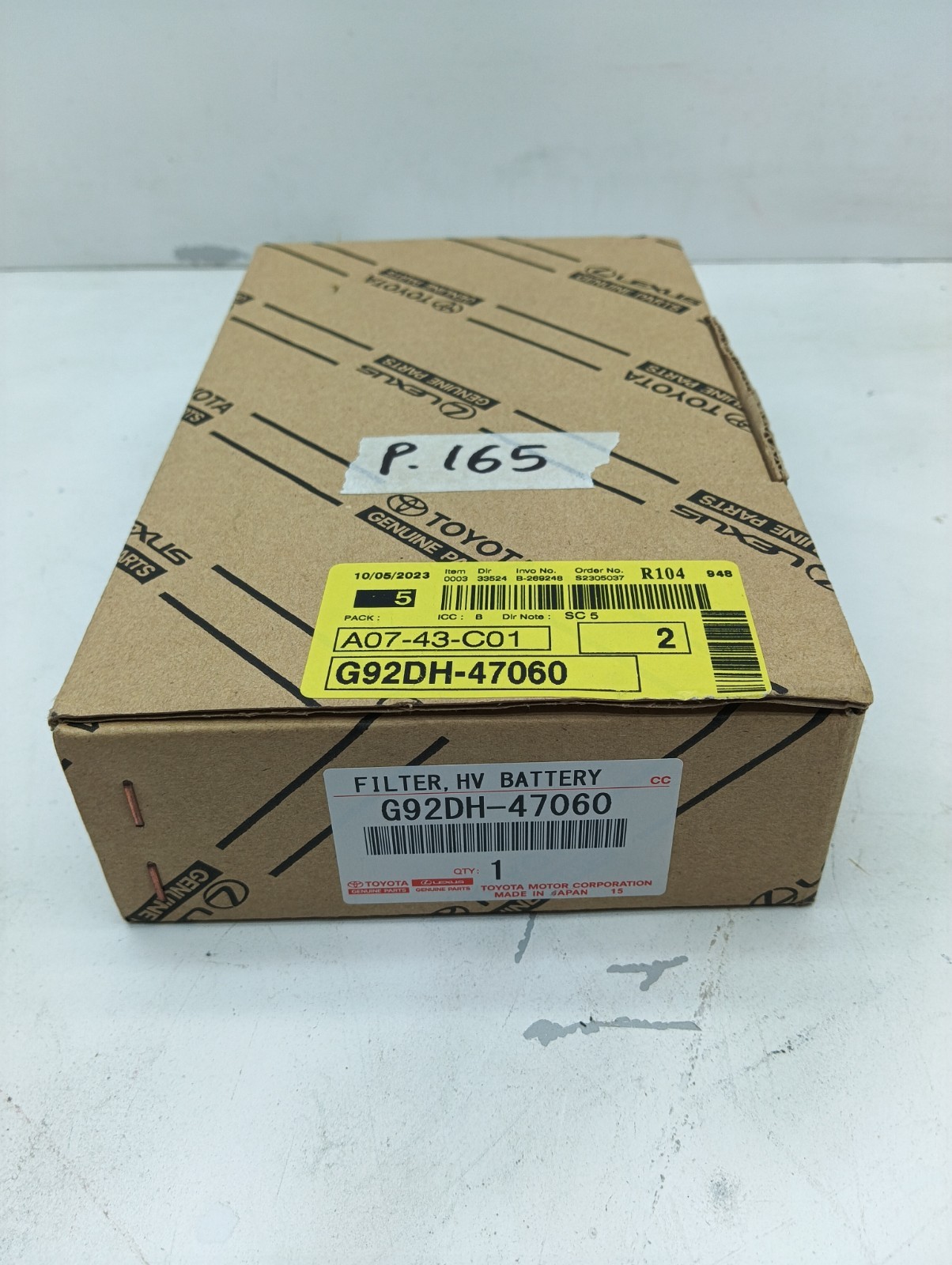 Pomili Alimentazione e scarico Toyota Prius filtro aria batteria ibrida