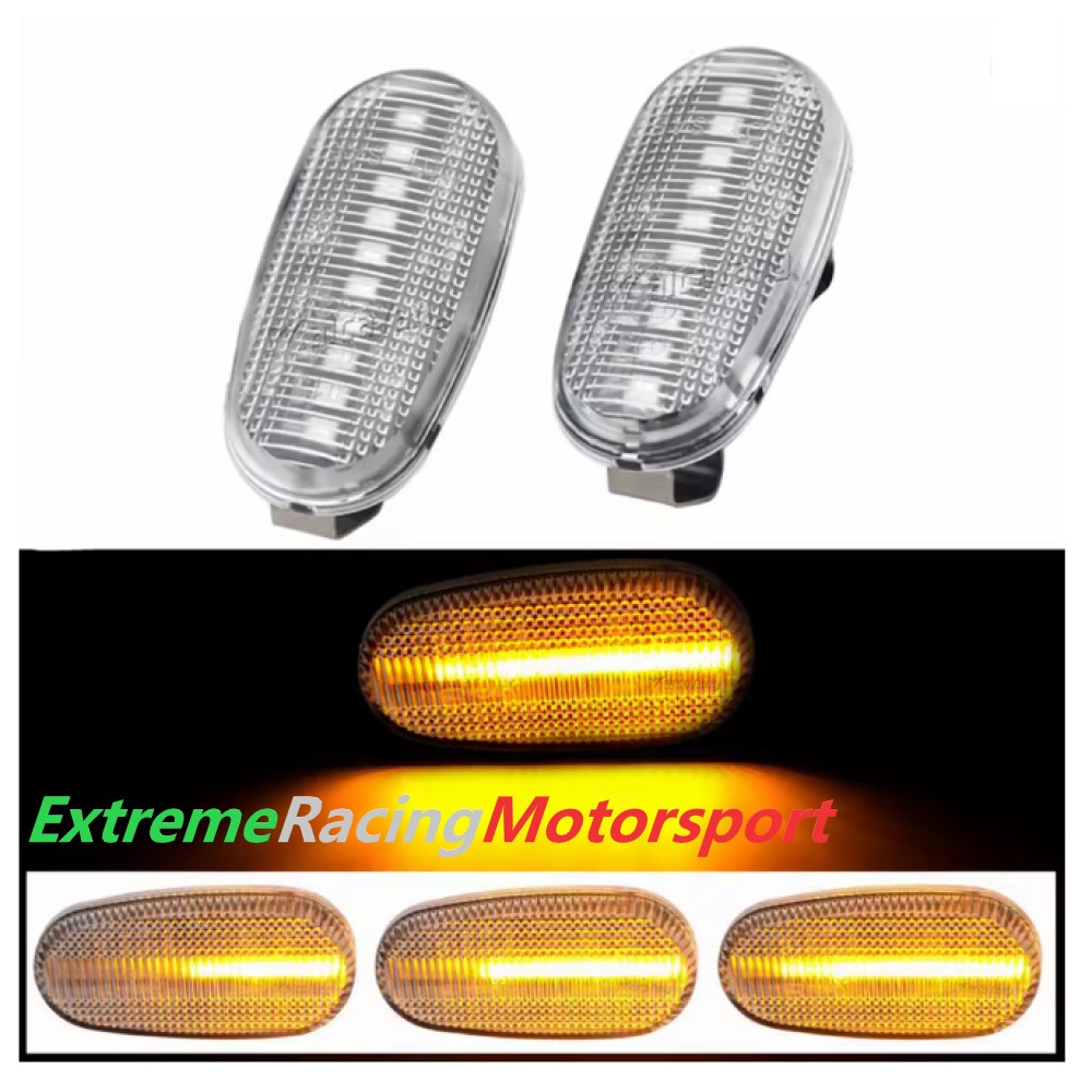 Xtreme Racing Indicatori di Direzione LED Fiat Bravo II 07-15 indicatori dinamici coppia cristal fumè CANBUS