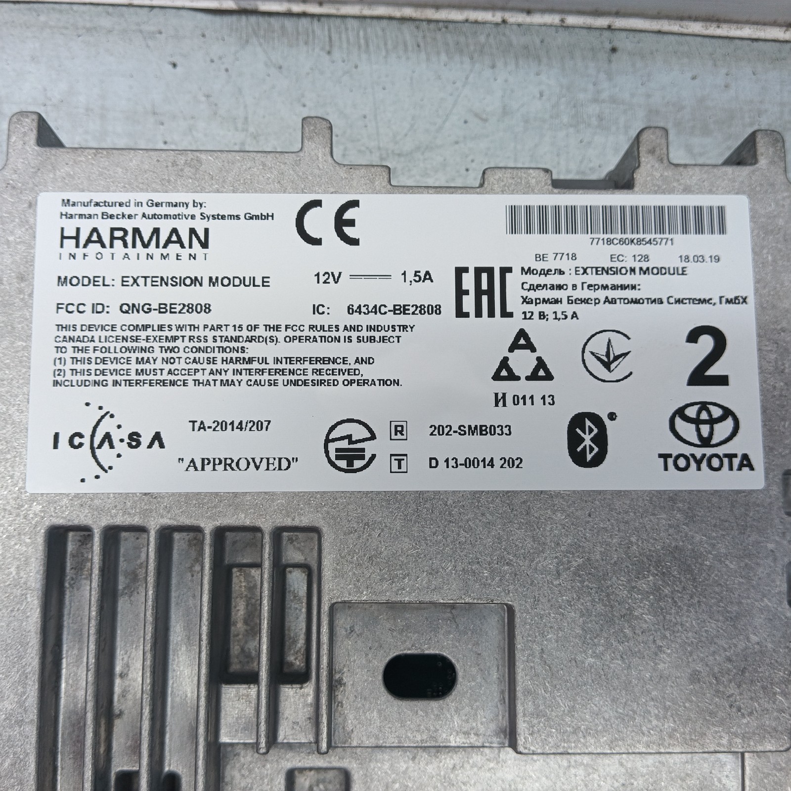 Pomili Elettronica/batteria ibride Toyota Hilux sistema di navigazione 86850-0k053 nuovo OEM