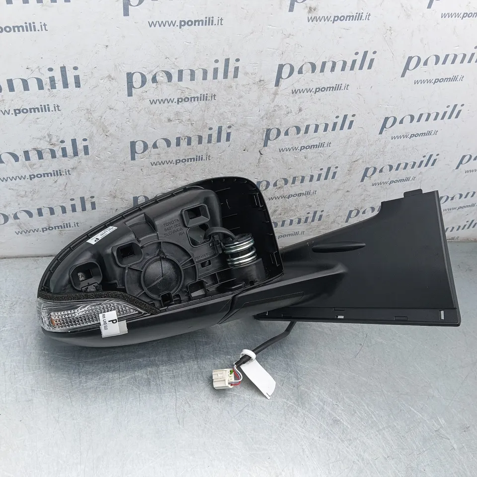 Pomili Cristalli Specchietto retrovisore destro 5PIN Toyota Yaris III 2010-2020 025614 usato senza calotta