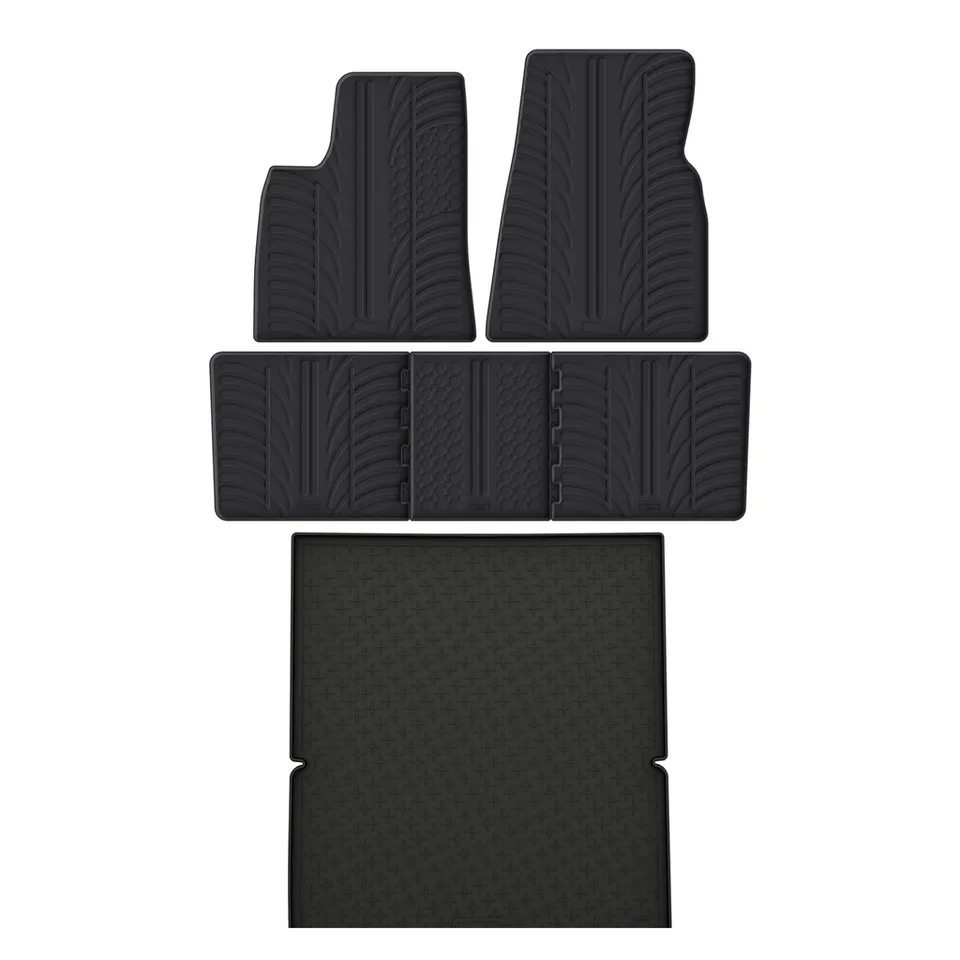 Travall Bundles Tesla Model S Rubber Boot Liner and Rubber Car Mats Bundle (2014-2016) gomma