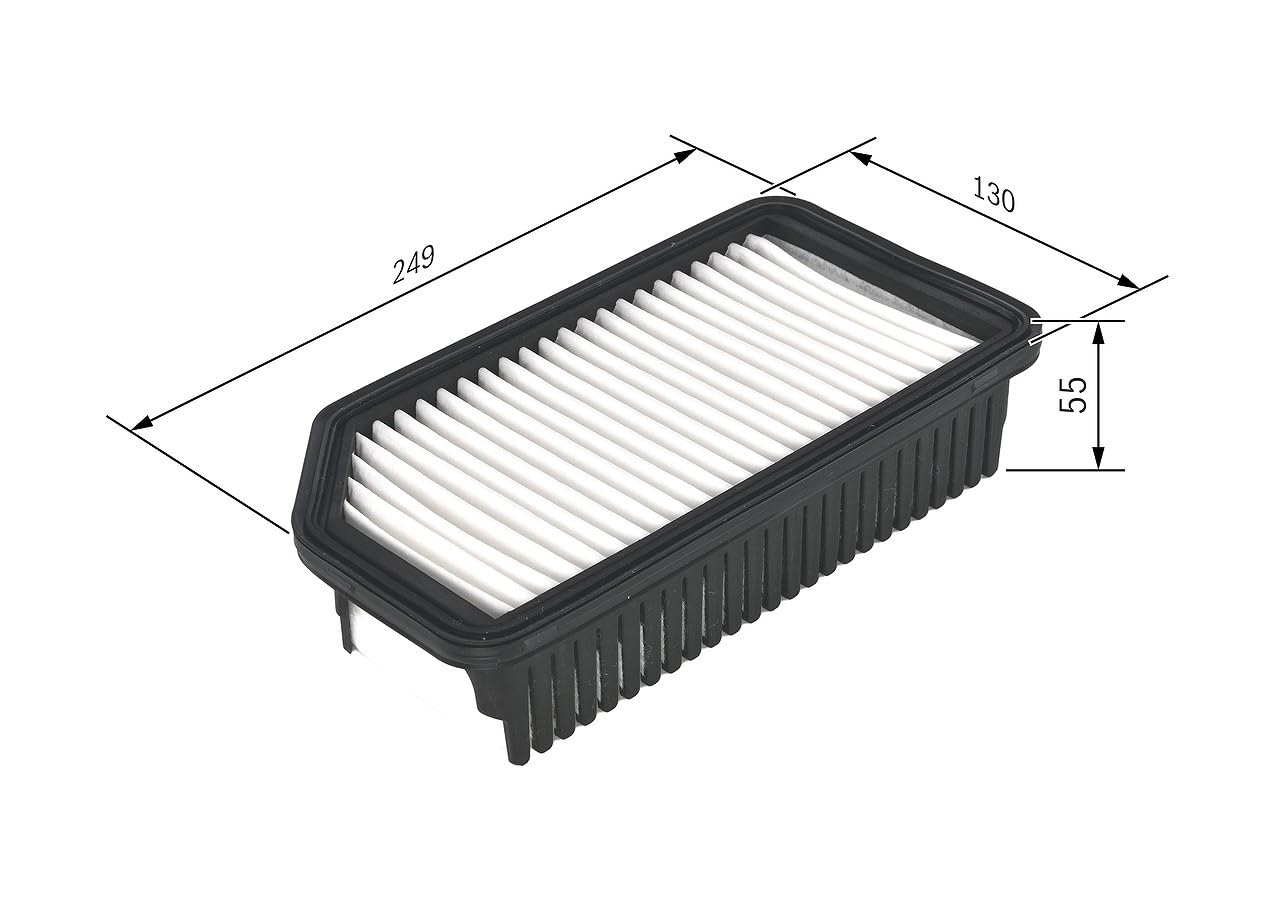 Bosch HCP Filtri F026400137 filtro aria inserto 249 x 130 x 55 mm
