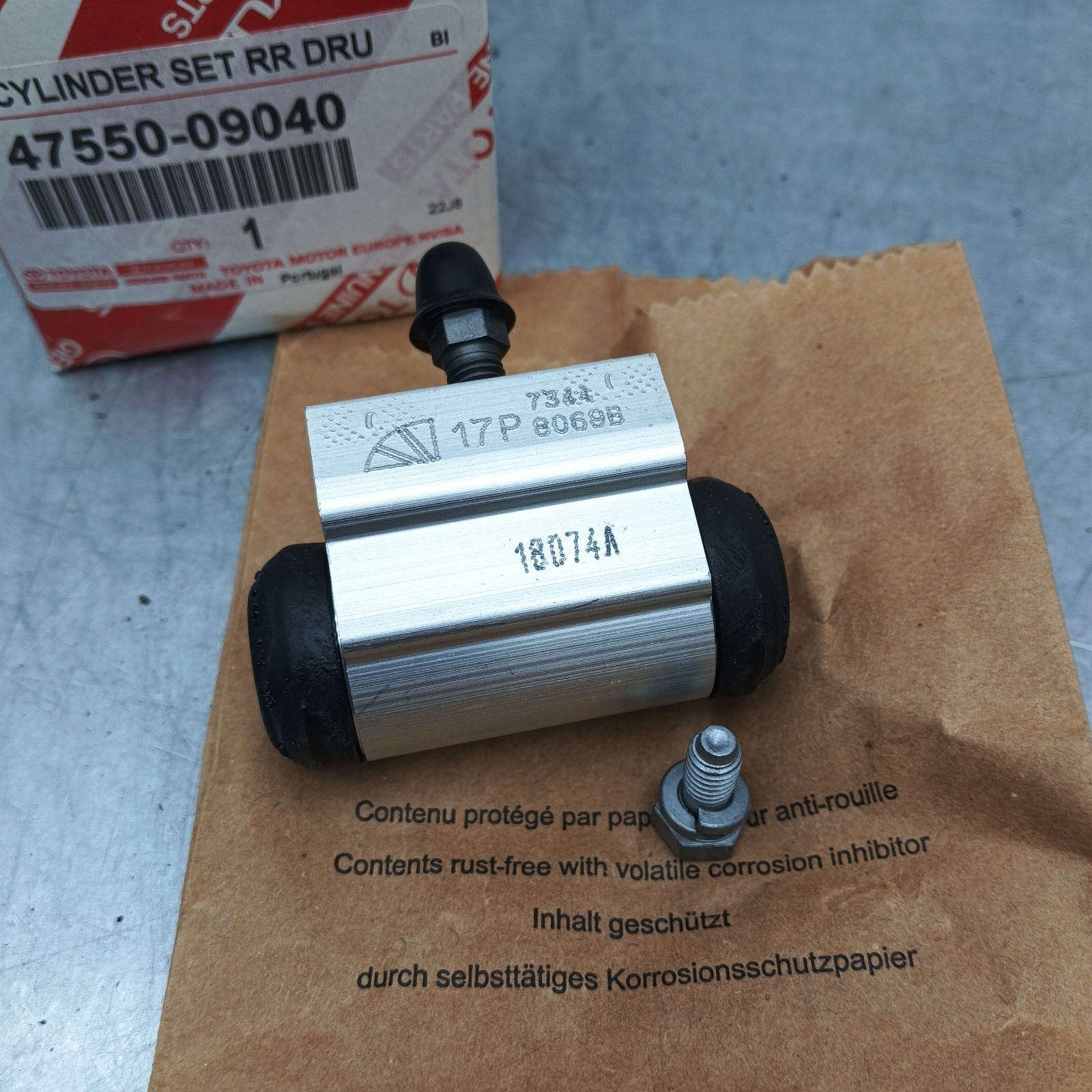 Pomili Freni e ricambi Cilindro freno posteriore Toyota Aygo 47550-09040 nuovo