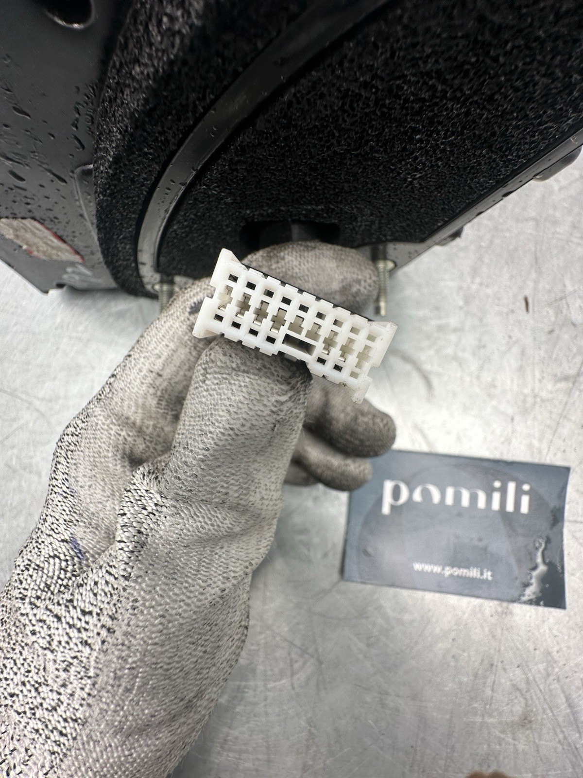 Pomili Cristalli Hyundai i40 specchietto destro elettrico usato nero 14 pin